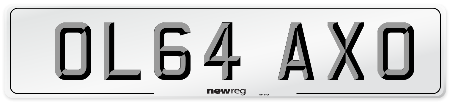 OL64 AXO Number Plate from New Reg